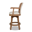 Pemberly Row 27 Swivel Counter Height Bar Stool White Pepper