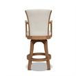 Pemberly Row 27 Swivel Counter Height Bar Stool White Pepper
