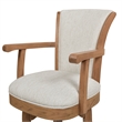 Pemberly Row 27 Swivel Counter Height Bar Stool White Pepper