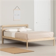Pemberly Row Modern / Contemporary Wooden Bed Full Natural Wood