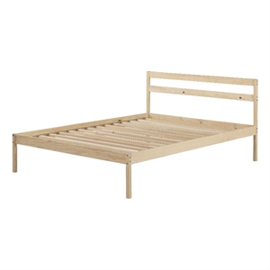 Pemberly Row Modern / Contemporary Wooden Bed Full Natural Wood