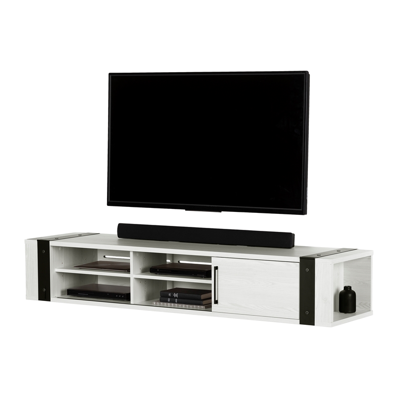 Pemberly Row Modern Wall Mounted Media Console 75