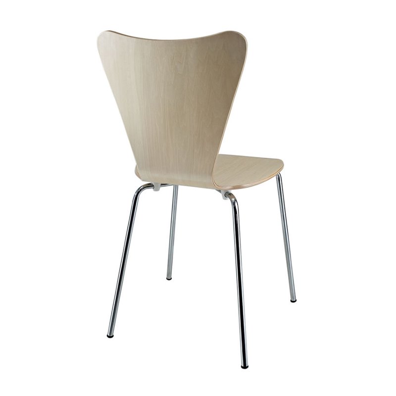 Pemberly Row Modern / Contemporary Dining Side Chair in Natural