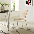 Pemberly Row Modern / Contemporary Dining Side Chair in Natural