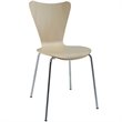 Pemberly Row Modern / Contemporary Dining Side Chair in Natural