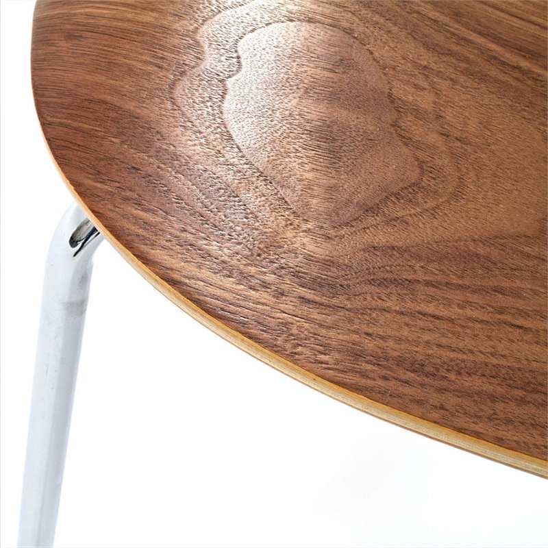 Pemberly Row Modern / Contemporary Dining Side Chair in Walnut