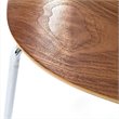 Pemberly Row Modern / Contemporary Dining Side Chair in Walnut
