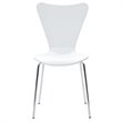Pemberly Row Modern / Contemporary Dining Side Chair in White
