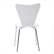 Pemberly Row Modern / Contemporary Dining Side Chair in White