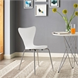 Pemberly Row Modern / Contemporary Dining Side Chair in White