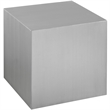 Pemberly Row Modern / Contemporary Square Metal End Table in Silver