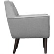 Pemberly Row Modern / Contemporary Arm Chair in Light Gray Finish