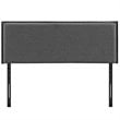 Pemberly Row Modern Fabric Upholstered Full Headboard in Gray