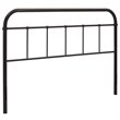 Pemberly Row Modern / Contemporary King Metal Spindle Headboard in Brown