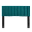 Pemberly Row Modern / Contemporary Velvet Full Queen Headboard in Teal