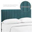 Pemberly Row Modern / Contemporary Velvet Full Queen Headboard in Teal