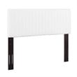 Pemberly Row Modern Faux Leather Full Queen Headboard in White