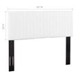 Pemberly Row Modern Faux Leather Full Queen Headboard in White