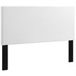 Pemberly Row Upholstered Faux Leather King California King Headboard in White