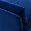 Pemberly Row Performance Velvet Upholstered Armless Sectional Chair in Navy