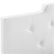 Pemberly Row Modern Velvet Tufted Full/Queen Performance Headboard in White
