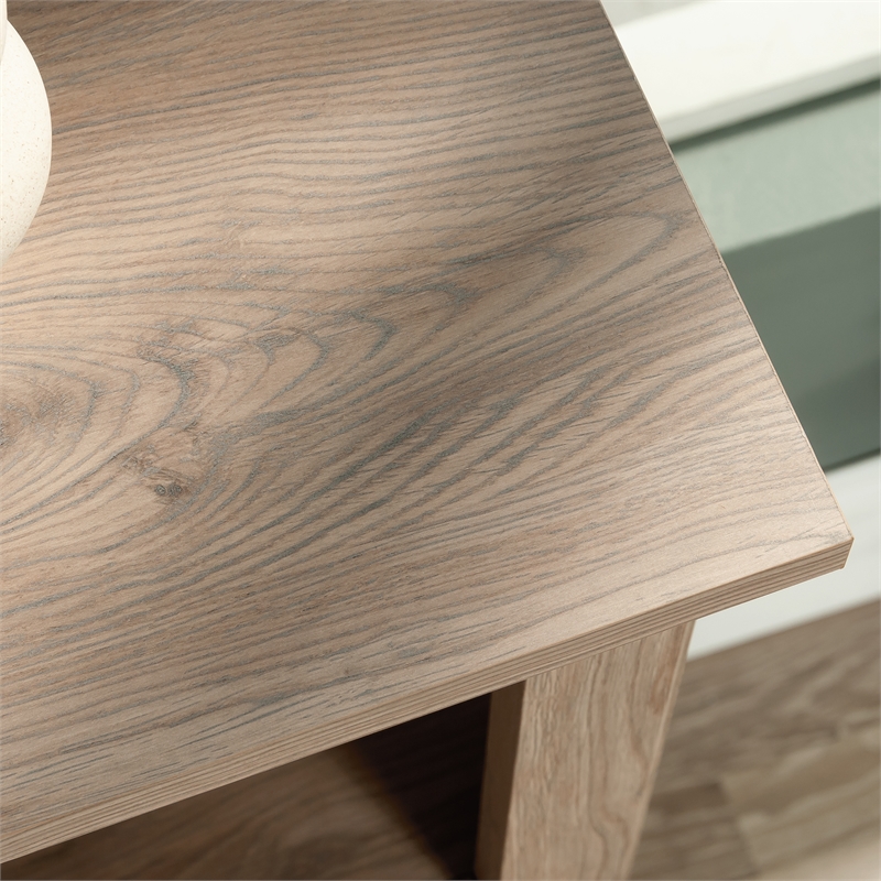 Pemberly Row Contemporary Engineered Wood 3-Shelf Bookcase in Laurel Oak