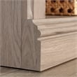 Pemberly Row Contemporary Engineered Wood 3-Shelf Bookcase in Laurel Oak