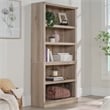 Pemberly Row Engineered Wood 5-Shelf Bookcase in Pacific Maple
