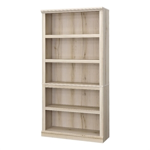 Pemberly Row Engineered Wood 5-Shelf Bookcase in Pacific Maple