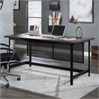 Pemberly Row Transitional Engineered Wood Executive Desk in Oak