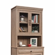 Pemberly Row Engineered Wood Library Hutch in Brushed Oak Finish