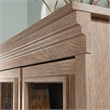 Pemberly Row Engineered Wood Library Hutch in Brushed Oak Finish