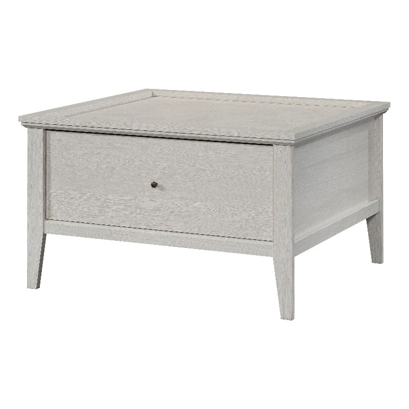 Pemberly Row Engineered Wood and Metal Coffee Table in Glacier Oak