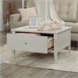 Pemberly Row Engineered Wood and Metal Coffee Table in Glacier Oak
