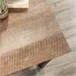 Pemberly Row Cottage Road Engineered Wood L-Shape Desk in Raven Oak