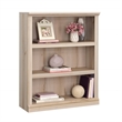 Pemberly Row Engineered Wood 3-Shelf Bookcase in Pacific Maple Finish