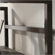 Pemberly Row Contemporary Engineered Wood Utility Hutch in Mystic Oak