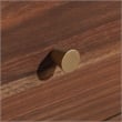 Pemberly Row Contemporary Engineered Wood L-Desk in Grand Walnut Finish