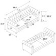 Pemberly Row Modern / Contemporary Tufted Sleeper Sofa in Green Finish