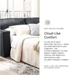 Pemberly Row Modern / Contemporary  Queen Sleeper Sofa in Slate Finish