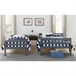 Pemberly Row Living Traditional Wood Twin Over Full Bunk Bed in Gray