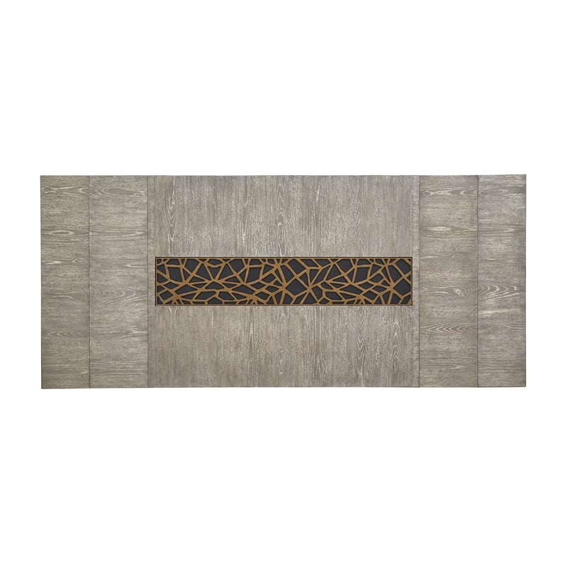 Pemberly Row Modern Rectangular Dining Table in Black Finish