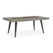 Pemberly Row Modern Rectangular Dining Table in Black Finish