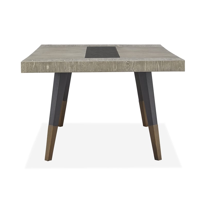 Pemberly Row Modern Rectangular Dining Table in Black Finish