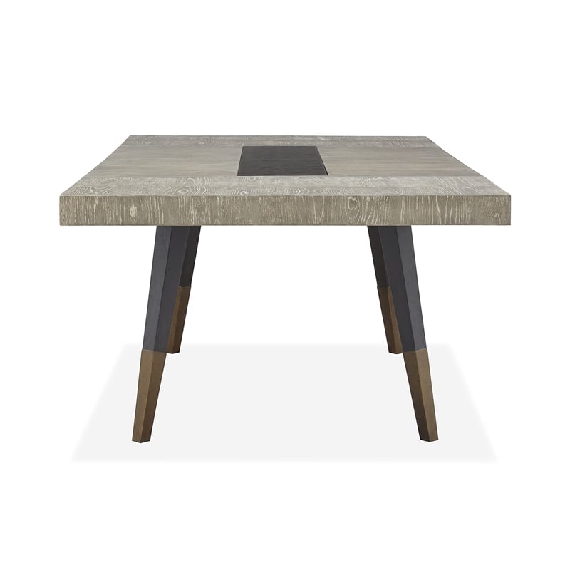 Pemberly Row Modern Rectangular Dining Table in Black Finish