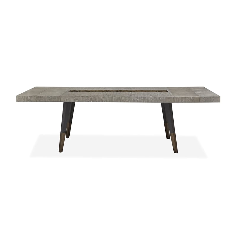 Pemberly Row Modern Rectangular Dining Table in Black Finish