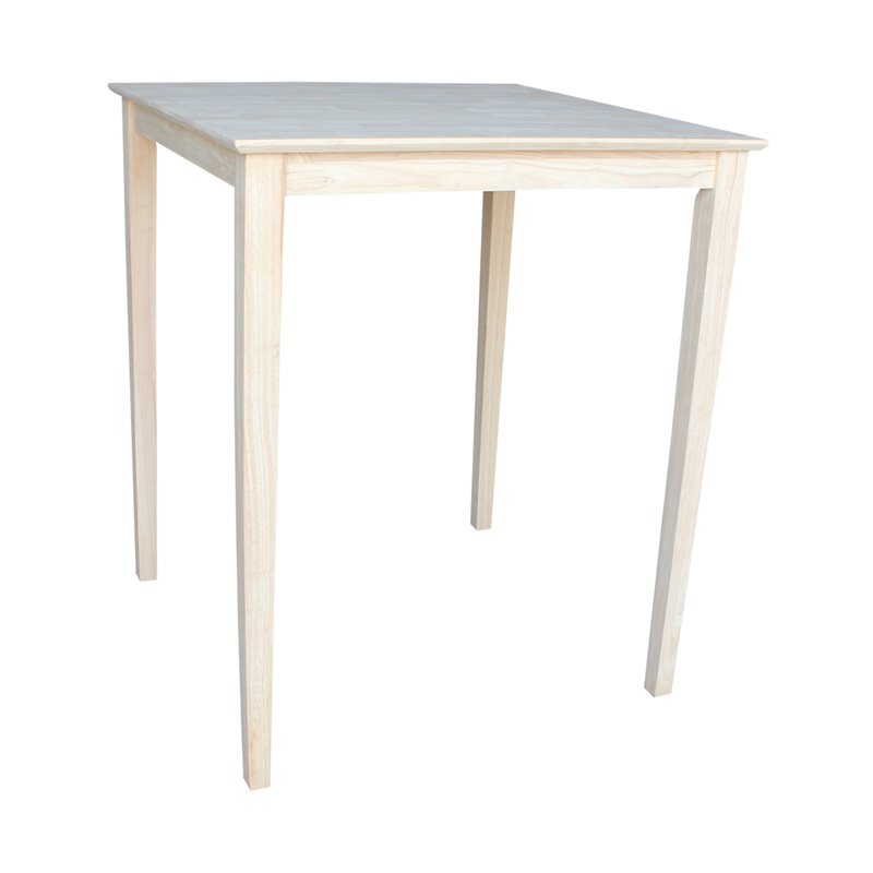 Pemberly Row Modern / Contemporary Solid Wood Top Table in Natural