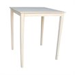 Pemberly Row Modern / Contemporary Solid Wood Top Table in Natural