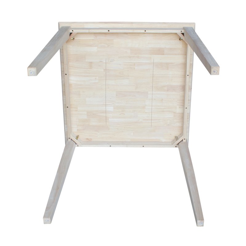 Pemberly Row Modern / Contemporary Solid Wood Top Table in Natural