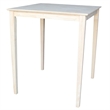 Pemberly Row Modern / Contemporary Solid Wood Top Table in Natural